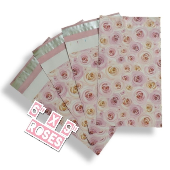 Other - 100 Poly Mailers 6x9 Roses
